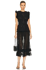 Ulla Johnson Joelle Dress in Noir, view 1, click to view large image.