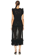 Ulla Johnson Joelle Dress in Noir, view 3, click to view large image.