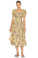 Ulla Johnson Golda Dress in Calla Lily, view 1, click to view large image.