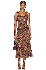 Ulla Johnson Rosaria Dress in Pomegranate, view 1, click to view large image.