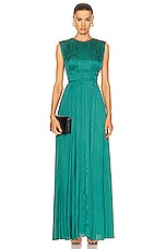 Ulla Johnson Delia Gown in Jadeite, view 1, click to view large image.