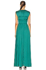 Ulla Johnson Delia Gown in Jadeite, view 3, click to view large image.