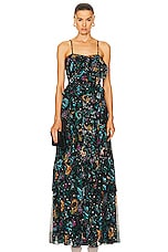 Ulla Johnson Colette Gown in Black Iris, view 1, click to view large image.