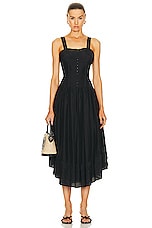 Ulla Johnson Faye Dress in Noir, view 1, click to view large image.