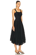 Ulla Johnson Faye Dress in Noir, view 2, click to view large image.