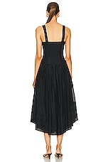 Ulla Johnson Faye Dress in Noir, view 3, click to view large image.