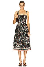 Ulla Johnson Anisa Dress in Obsidian Botanica, view 1, click to view large image.