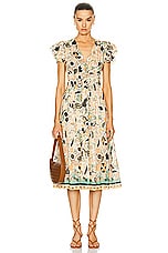 Ulla Johnson Angelica Dress in Pearl Flora, view 1, click to view large image.