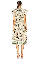 Ulla Johnson Angelica Dress in Pearl Flora, view 3, click to view large image.