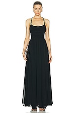 Ulla Johnson Rosie Gown in Noir, view 1, click to view large image.