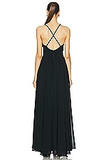 Ulla Johnson Rosie Gown in Noir, view 3, click to view large image.