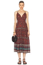 Ulla Johnson Rosa Dress in Pomegranate, view 1, click to view large image.