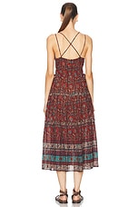 Ulla Johnson Rosa Dress in Pomegranate, view 3, click to view large image.