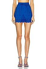Ulla Johnson Sabine Short in Cobalt, view 1, click to view large image.