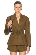 Ulla Johnson Marisol Jacket in Militaire, view 1, click to view large image.