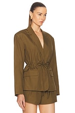 Ulla Johnson Marisol Jacket in Militaire, view 2, click to view large image.