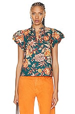 Ulla Johnson Evelyn Top in Delphinium, view 1, click to view large image.