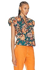 Ulla Johnson Evelyn Top in Delphinium, view 2, click to view large image.