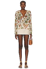 Ulla Johnson Bernadette Blouse in Freesia, view 4, click to view large image.
