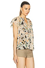 Ulla Johnson Cleo Top in Pearl Flora, view 2, click to view large image.