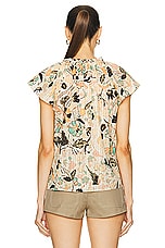 Ulla Johnson Cleo Top in Pearl Flora, view 3, click to view large image.