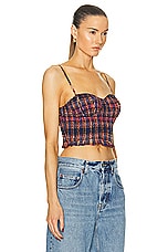 Ulla Johnson Liv Top in Lapis, view 2, click to view large image.