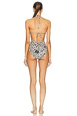 Ulla Johnson Aaliya Maillot Swimsuit in Agave, view 3, click to view large image.