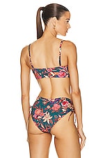 Ulla Johnson Zahara Bikini Top in Delphinium, view 3, click to view large image.