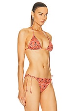 Ulla Johnson Keaton Bikini Top in Rosa, view 2, click to view large image.