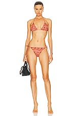 Ulla Johnson Keaton Bikini Top in Rosa, view 4, click to view large image.