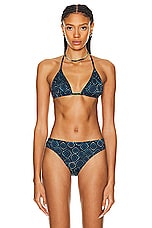 Ulla Johnson Maya Bikini Top in Aquamarine, view 1, click to view large image.