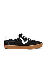 Vans Sport Low Sneaker in Black & Gum, view 1, click to view large image.
