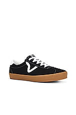 Vans Sport Low Sneaker in Black & Gum, view 2, click to view large image.