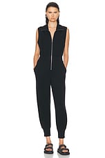 Varley Madelyn Jumpsuit in Black, view 1, click to view large image.