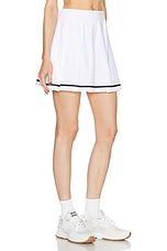 Varley Clarendon High Rise 16 Skort in White, view 2, click to view large image.