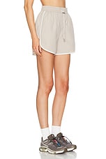 Varley Harmon High Rise Short in Cashmere Stone, view 2, click to view large image.