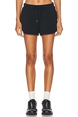 Varley Margot Low Rise Short in Black, view 1, click to view large image.