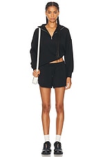 Varley Margot Low Rise Short in Black, view 4, click to view large image.