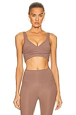 Varley Let's Move Kellam Bra in Deep Taupe, view 1, click to view large image.
