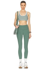 Varley Move Selma Bra in Mineral Green, view 4, click to view large image.