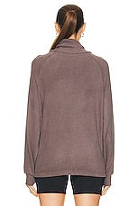 Varley Portland High Neck Midlayer Sweater in Deep Charcoal, view 3, click to view large image.