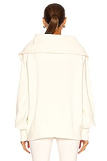 Varley Vine Half Zip Sweatshirt in Ivory, view 4, click to view large image.