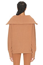 Varley Vine Half Zip Sweater in Rawhide, view 3, click to view large image.