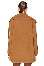 Varley Parnel Half Zip Fleece Sweater in Golden Bronze, view 3, click to view large image.