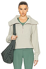 Varley Vine Half Zip Sweater in Abbey Stone, view 1, click to view large image.