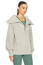 Varley Vine Half Zip Sweater in Abbey Stone, view 2, click to view large image.