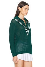 Varley Savannah Knit Sweater in Forest, view 2, click to view large image.