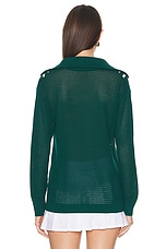 Varley Savannah Knit Sweater in Forest, view 3, click to view large image.