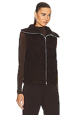 Varley Aspens Gilet Vest in Coffee Bean, view 3, click to view large image.