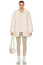 Varley Wynn Sherpa Puffer Coat in Sandshell, view 1, click to view large image.